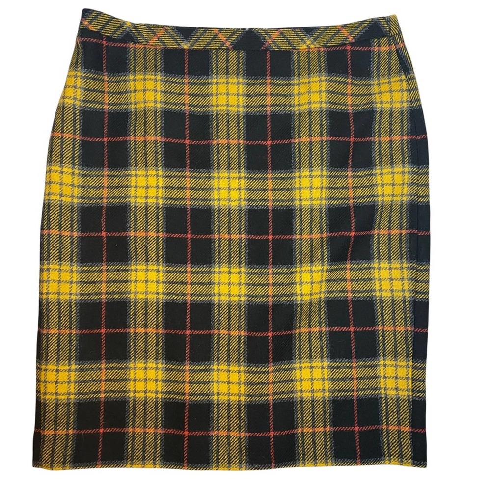 Pure collection quality British cloth MOON plaid wool skirt size 14/16